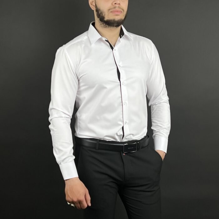 ⁦Chemise Blanche Avec Boutons DL⁩ - الصورة ⁦2⁩