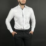 ⁦Chemise Blanche Avec Boutons DL⁩ - الصورة ⁦8⁩