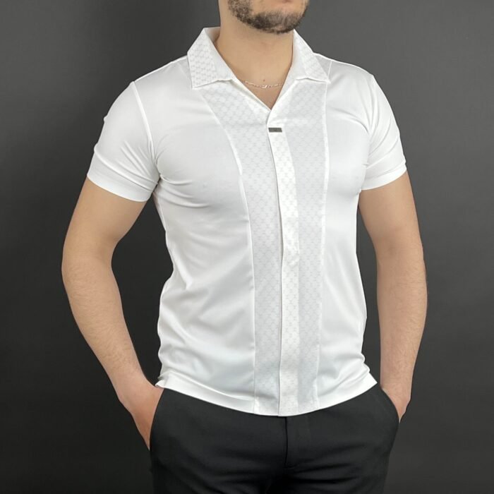 Pull Chemise Motif DL – Image 1