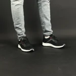 ⁦Baskets Noir Crosshatch KAMRAN⁩ - الصورة ⁦9⁩