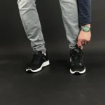 ⁦Baskets Noir Crosshatch KAMRAN⁩ - الصورة ⁦7⁩