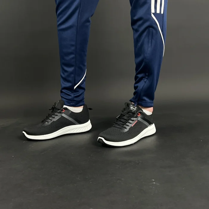 ⁦Baskets Noir Crosshatch KAMRAN⁩ - الصورة ⁦5⁩