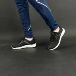 ⁦Baskets Noir Crosshatch KAMRAN⁩ - الصورة ⁦2⁩