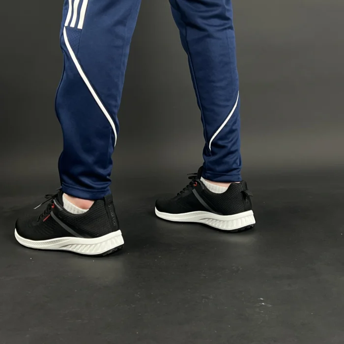 ⁦Baskets Noir Crosshatch KAMRAN⁩ - الصورة ⁦4⁩