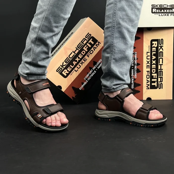 ⁦Skechers Sandal Marron⁩ - الصورة ⁦3⁩