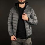 Doudoune Crosshatch Original Gris – Image 10