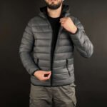 Doudoune Crosshatch Original Gris – Image 6