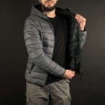 Doudoune Crosshatch Original Gris – Image 5