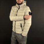 Doudoune Crosshatch Original Beige – Image 9