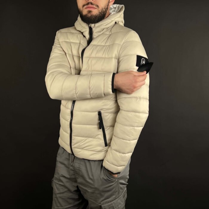Doudoune Crosshatch Original Beige – Image 9
